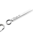 Afbeelding 6 van Witgouden staafjes schakelketting | 46 cm