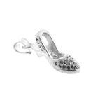 Image 7 of Silver pendant of a women's heel with zirconia