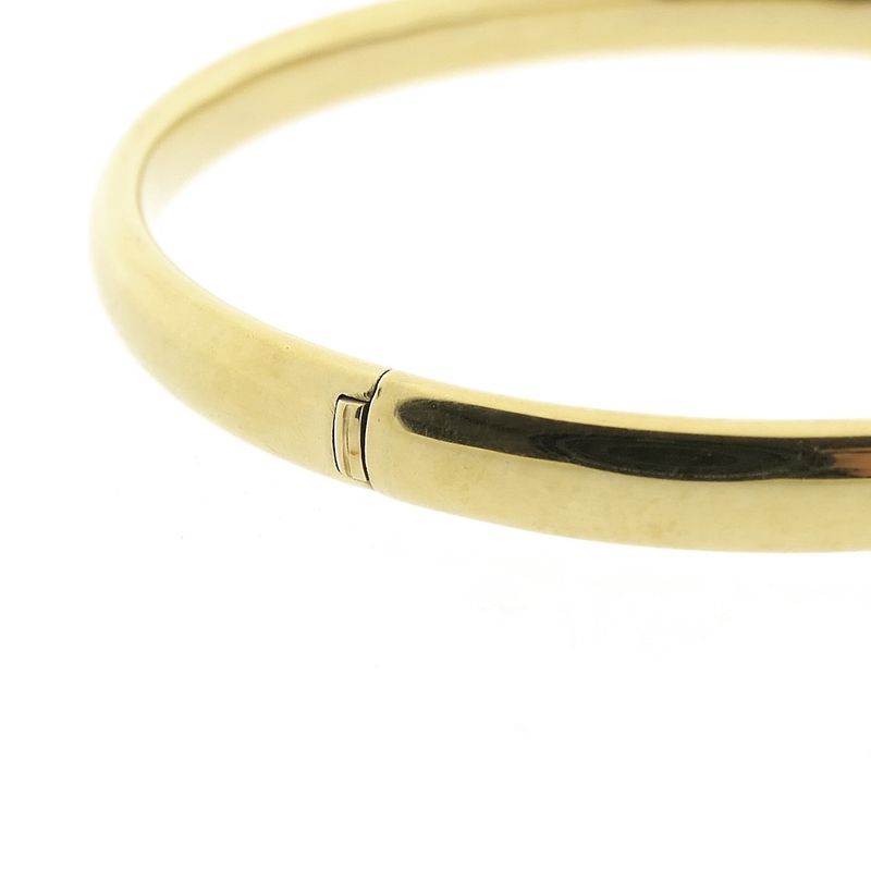 Image 4 of Gold smooth slave bracelet | Ø 65 mm