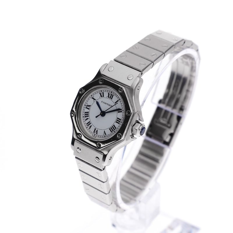 Image 2 of Cartier Santos Octagon Automatic 0906; Vintage ladies watch