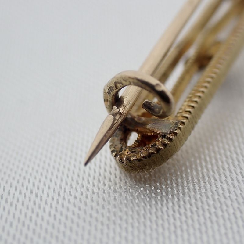 Image 5 of Antique gold brooch with aquamarine and pearls | Victorian