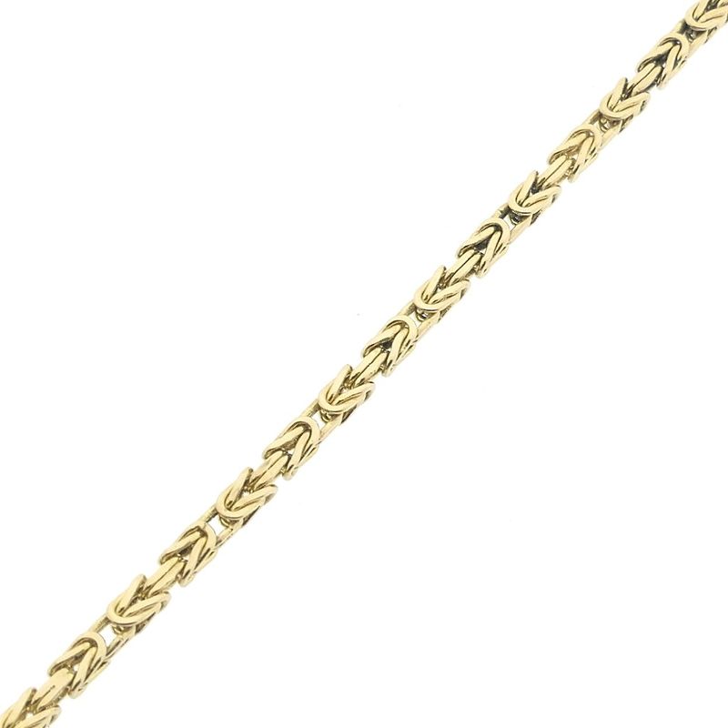 Image 8 of Gold square king's link bracelet | 23 cm