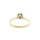 Image 4 of Gold Solitaire Ring with Zirconia