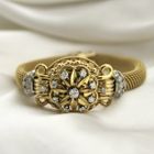 Image 13 of Swiss Geneva Bracelet/Cocktail Watch; 18k gold women's watch with diamonds