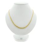 Image 1 of Gold twisted/Singapore link chain