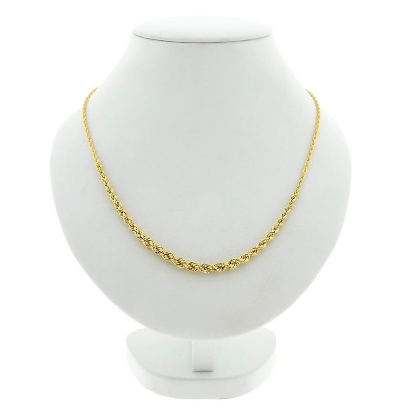 Image 1 of Gold twisted/Singapore link chain