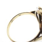 Image 7 of Gold ring with red coral | Vintage