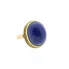 Image 4 of Vintage gold ring with Lapis Lazuli