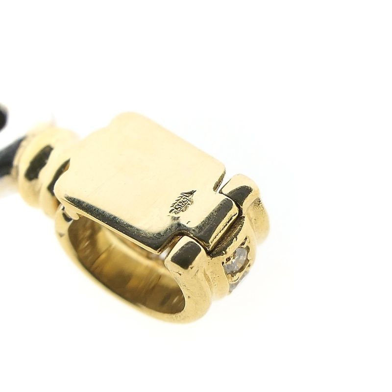 Image 8 of Two-tone gold pendant with diamond | 0.075 ct.