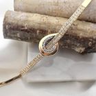 Image 3 of Gold bracelet with zirconia; Geçen | 19 cm