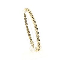 Gold tennis bracelet with 0.82 ct. diamond | 20 cm