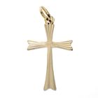 Image 1 of Gold pendant of a small cross with relief