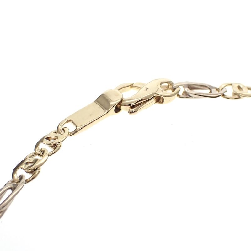 Image 6 of Two-tone gold infinity link bracelet; Collinea | 21 cm