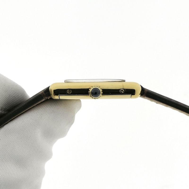 Image 4 of Cartier Tank Vermeil 'Large'; Vintage mechanical watch