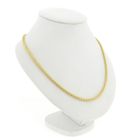 Image 3 of Gold square foxtail link chain