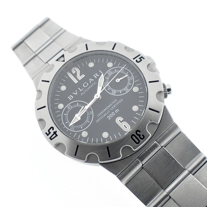 Image 11 of Bvlgari Diagono SCB38S; Chronograph watch