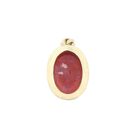 Image 5 of Antique gold pendant with blood coral.