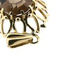 Afbeelding 7 van Vintage gouden hanger met rookkwarts