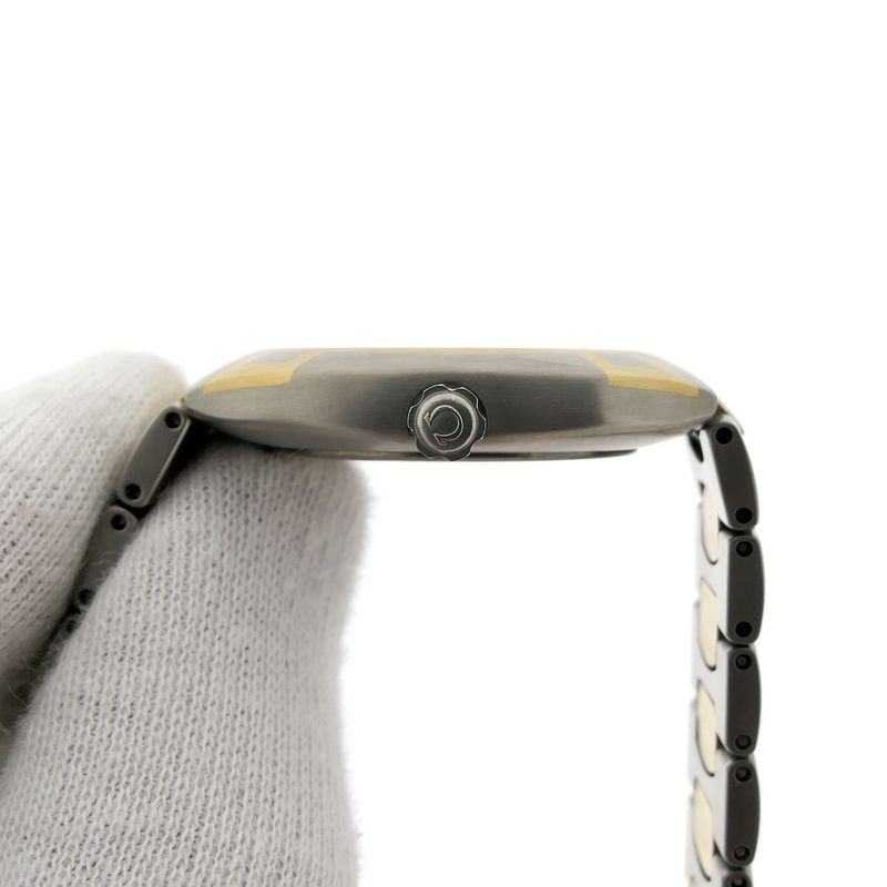 Image 9 of Omega Polaris 'Titane'; 18k. goud/stalen heren horloge