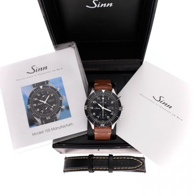 Afbeelding 2 van Sinn 155 Manufactum Chronograph 155.030; Automatisch Heren Horloge