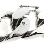 Image 6 of Silver robust gourmet link bracelet; Men | 22 cm