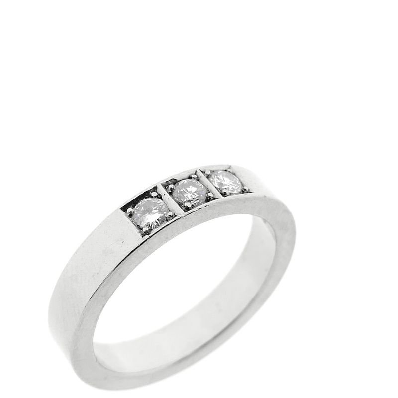 Image 6 of White gold ring with diamonds