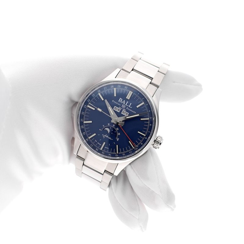 Image 7 of Ball Engineer II Moon Calendar NM3016C-S2J-GY; Automatic men's watch with moon phase