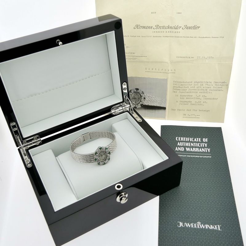 Image 4 of Juvania Geneva 'Cocktail Watch'; 18k white gold women's watch with diamonds and sapphires