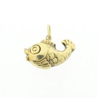 Gold pendant of a fish