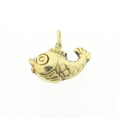 Image 1 of Gold pendant of a fish
