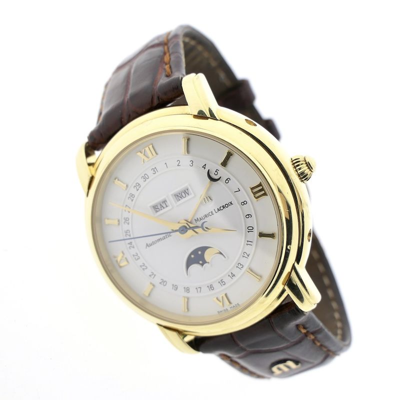 Image 7 of Maurice Lacroix Masterpiece Moonphase; 18k gold men's watch
