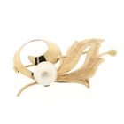 Image 2 of Vintage gold fantasy brooch with pearl