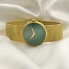Image 15 of Chopard Genève Cocktail Watch 4010 1; Vintage 18k. gouden horloge met malachiet wijzerplaat