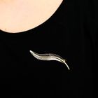 Image 8 of Vintage gold feather brooch