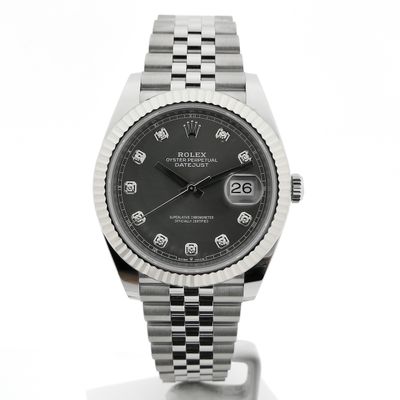 Image 1 of Rolex Datejust 41mm 'Rhodium Diamond Dial' 126334; Automatic men's watch