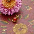 Image 2 of 14K Gold Pendant with Carnelian