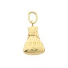 Image 1 of Gold pendant of a money bag