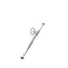 Image 1 of Silver charm of a baton majorette