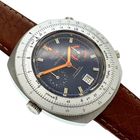 Image 3 of Heuer Calculator; Vintage chronograaf heren horloge