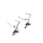 Image 4 of White gold earrings with diamonds; 0.59 ct.