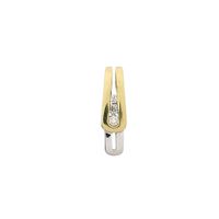 Zinzi Bicolor Gold Pendant with Diamonds