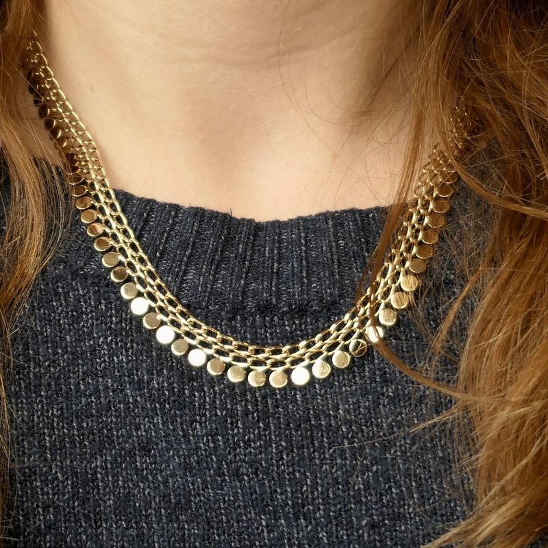 Image 8 of 8 carat necklace with bead link