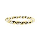 Image 1 of Two-tone gold twisted slave bracelet.