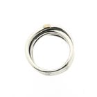 Image 5 of Pandora ring; Silver with gold; Rope