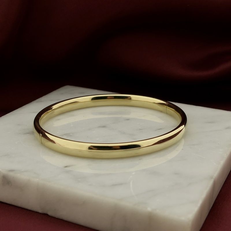 Image 2 of Gold slave bracelet | Ø 60mm