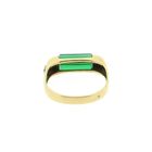 Image 4 of Gold ring with green tourmaline