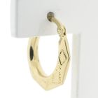 Image 4 of Gold lapidary earrings | Ø 19.5 mm