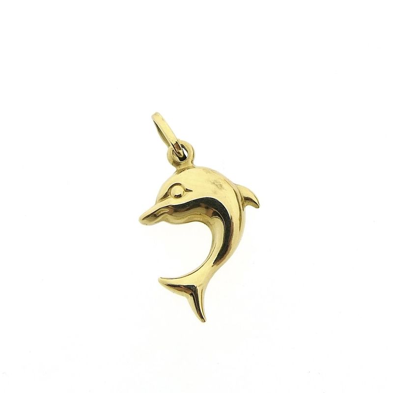 Image 1 of Golden dolphin pendant