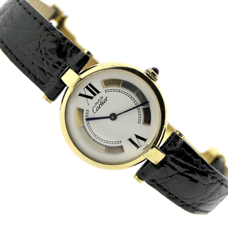 Image 8 of Cartier Vermeil Must Trinity; Ladies watch
