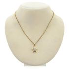 Image 3 of Two-tone gold subtle star pendant with diamond | 0.06 ct.